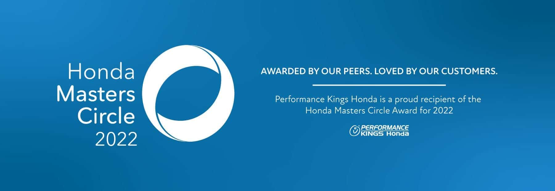 2022 Honda Master Circle Award